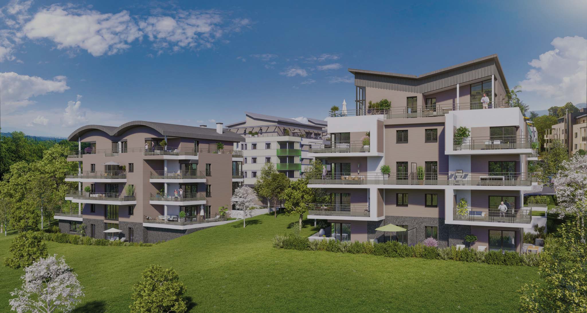 villa-arte-appartements-neuf-st-julien-couleur Programme immobilier logements neufs primalp Villa Arte Saint julien en Genevois