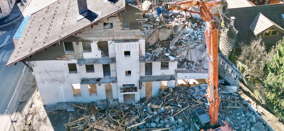 destruction chantier thones réabilitation des déchets